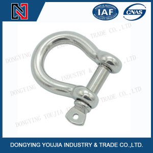 Stainless Steel Bow Shackle with Safety Pin