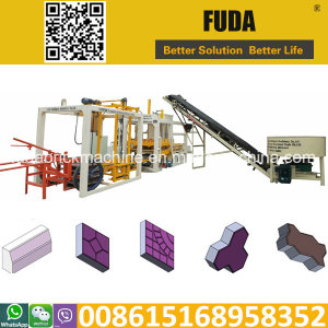 Qt4-18 Semi Automatic Concrete Paver and Brick Making Machine