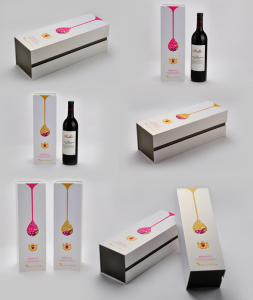 Wine Box with Paper Bag / Colorful Paper Wine Packaging Boxes